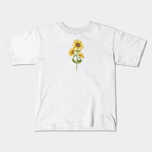 Sun Flower Botanical Kids T-Shirt